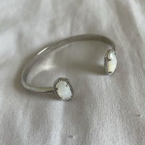 Kendra Scott Elton Silver Cuff: ivory pendant